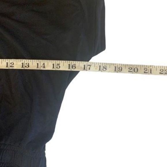 Z Supply Women’s Size Extra Small Black Rayon Stretch V Neck Elastic Waist Rompe - Picture 12 of 16